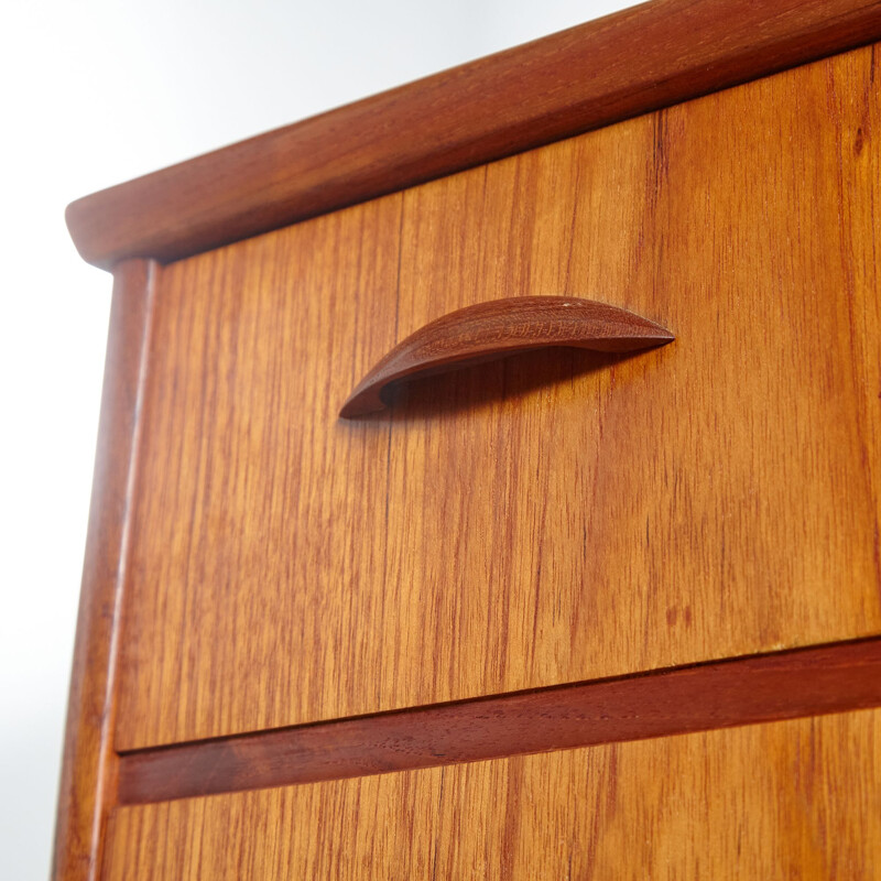 Vintage teak chest of drawers