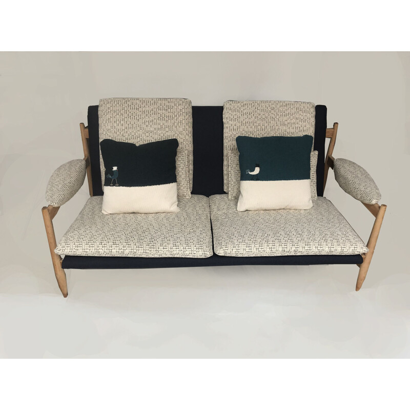 Danish vintage 2-seat sofa
