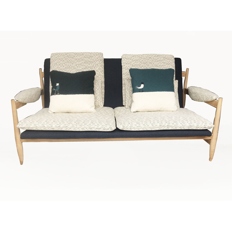 Danish vintage 2-seat sofa