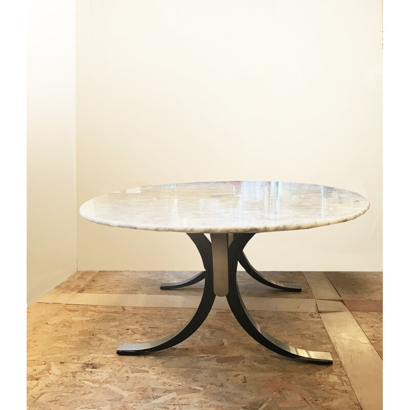 Mesa de mármore Vintage de Osvaldo Borsani para a Tecno