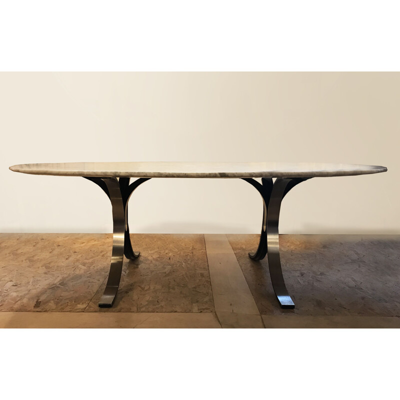Tavolo vintage in marmo di Osvaldo Borsani per Tecno
