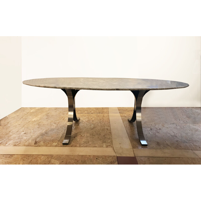 Tavolo vintage in marmo di Osvaldo Borsani per Tecno