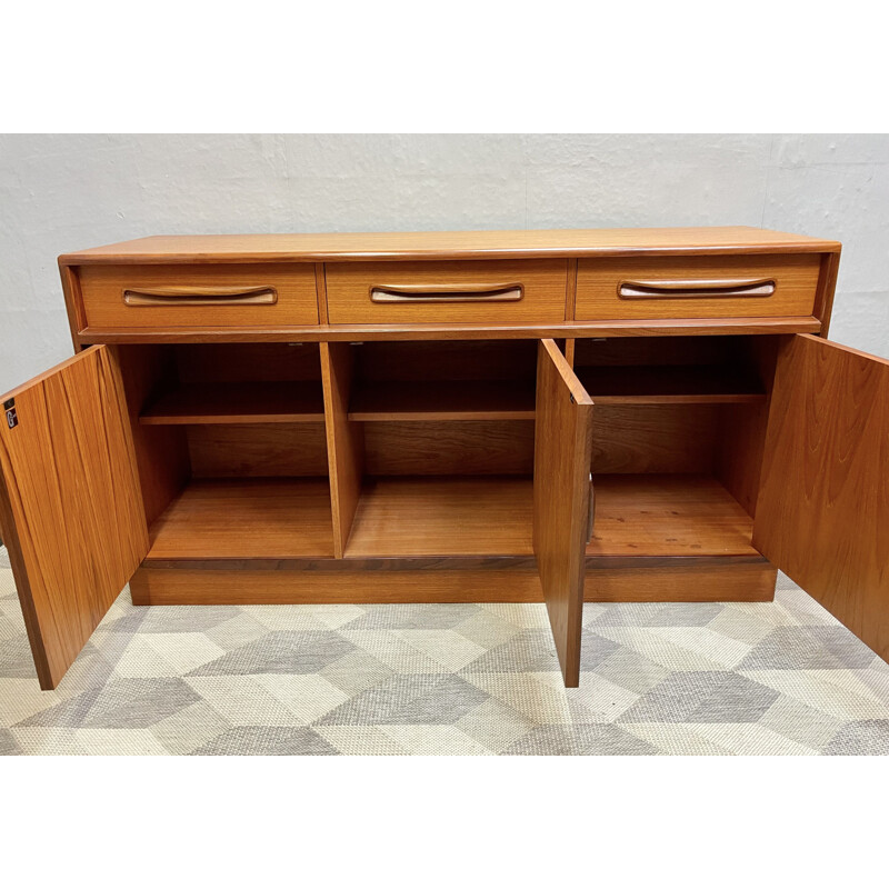 Vintage teak highboard with drawers by G Plan