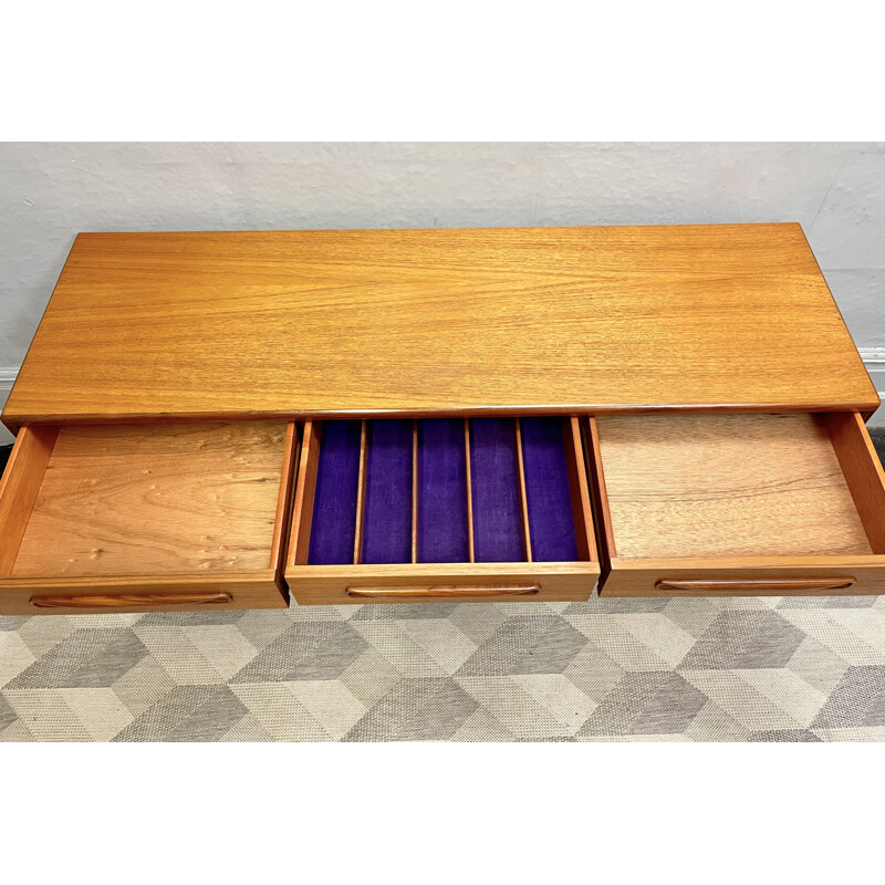 Vintage teak highboard with drawers by G Plan