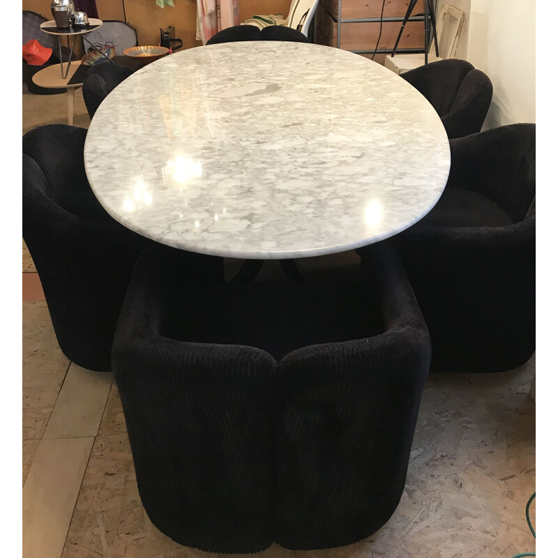Vintage marmeren tafel van Osvaldo Borsani voor Tecno