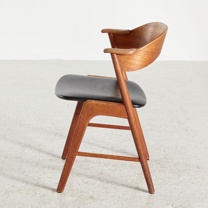 Cadeira de teca Vintage por Kai Kristiansen para Korup, 1960