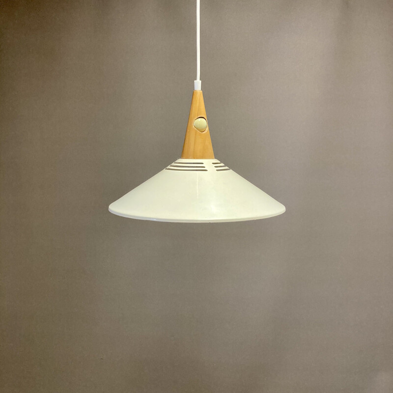 Scandinavian vintage metal pendant lamp, 1960