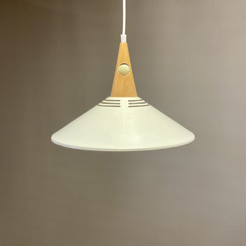 Scandinavian vintage metal pendant lamp, 1960