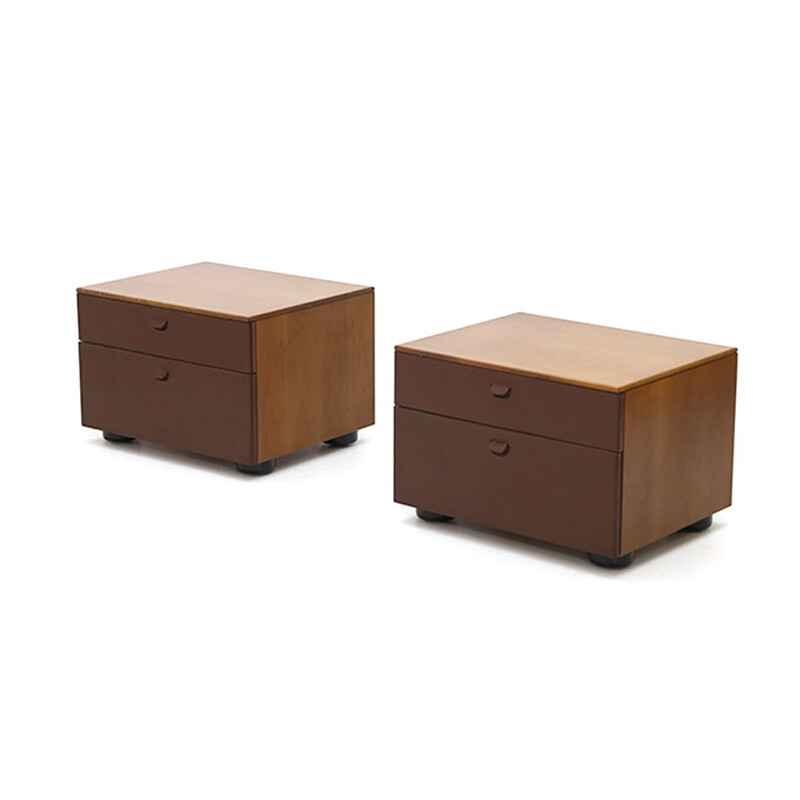 Pair of vintage "Boma" night stands by Luca Meda for Molteni, 1970s
