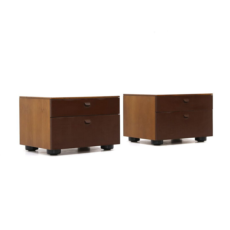 Pair of vintage "Boma" night stands by Luca Meda for Molteni, 1970s