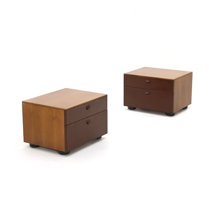 Pair of vintage "Boma" night stands by Luca Meda for Molteni, 1970s