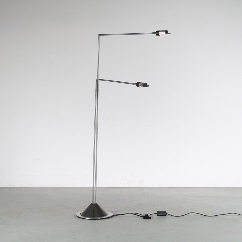 Vintage floor lamp by F.A. Porsche for Luci, Italy 1980s