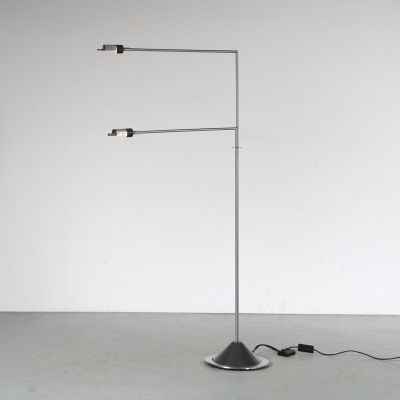 Vintage floor lamp by F.A. Porsche for Luci, Italy 1980s