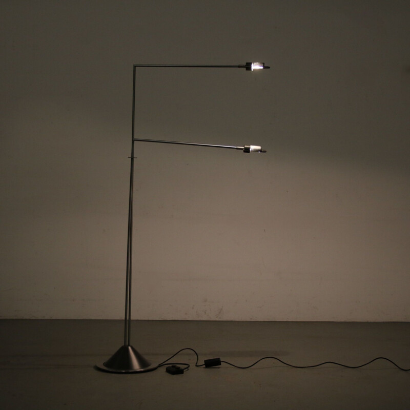 Vintage floor lamp by F.A. Porsche for Luci, Italy 1980s