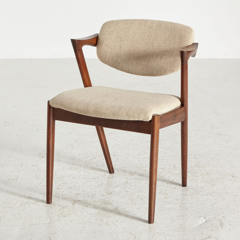 Set of 6 vintage teak dining chairs by Kai Kristiansen for Schou Andersen, 1960s