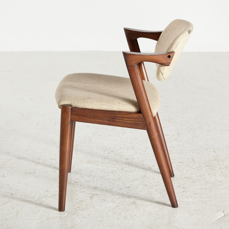 Set of 6 vintage teak dining chairs by Kai Kristiansen for Schou Andersen, 1960s