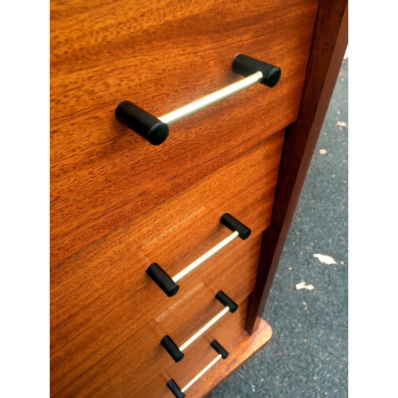 Mid century chest of drawers in teak veneer - 1950s