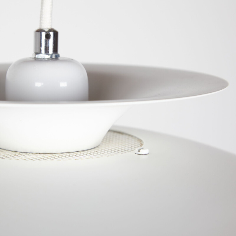 Vintage white pendant lamp for Jeka, 1970s