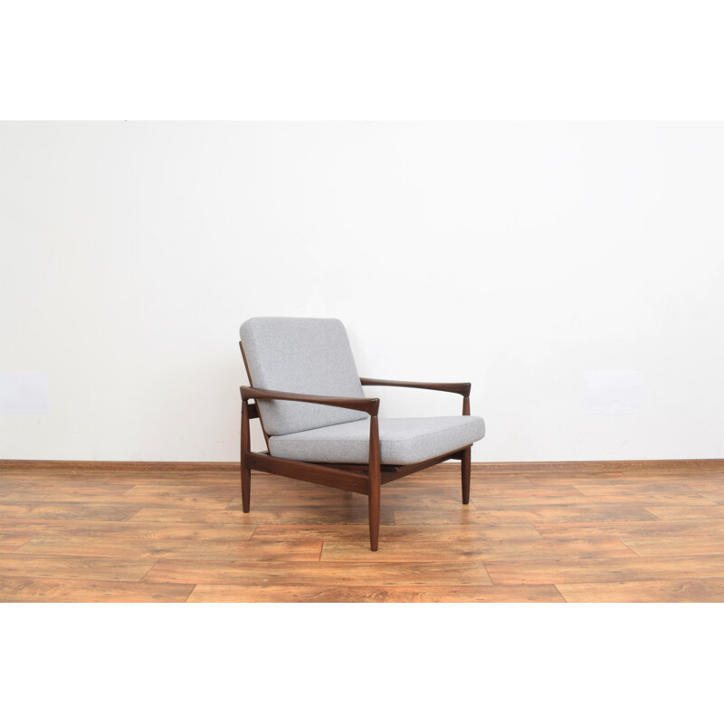 Fauteuil kolding vintage en teck par Erik Wørts pour Ikea, 1960