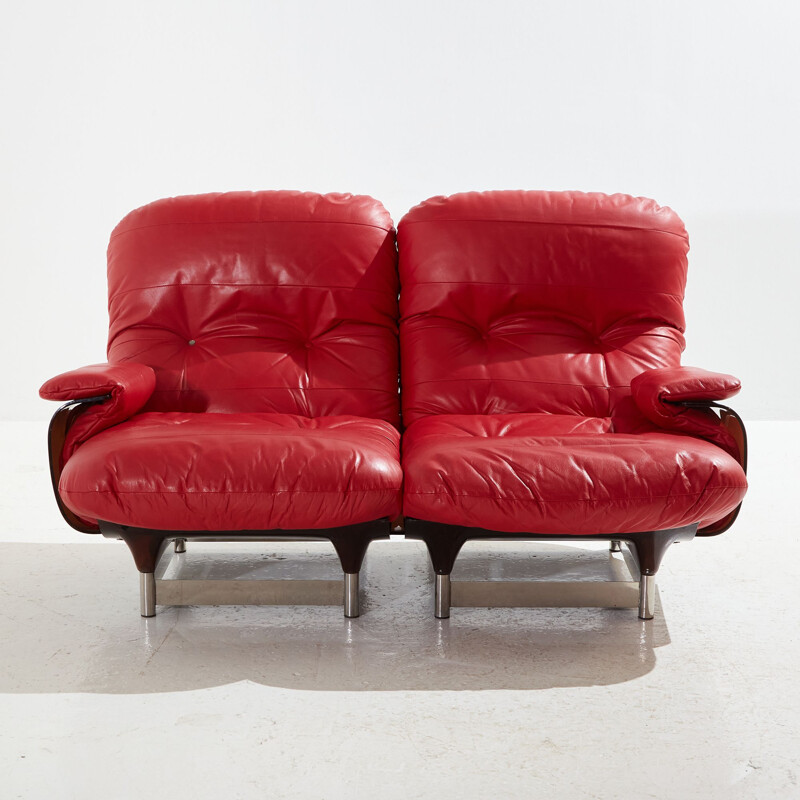 Vintage Marsala sofa by Michel Ducaroy for Ligne Roset