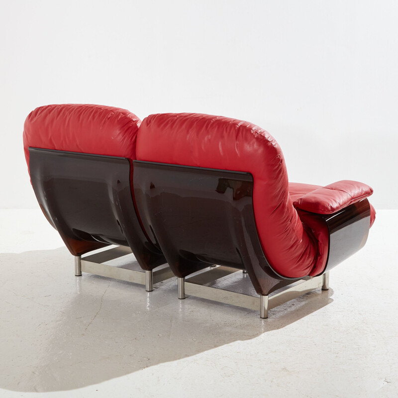 Vintage Marsala sofa by Michel Ducaroy for Ligne Roset
