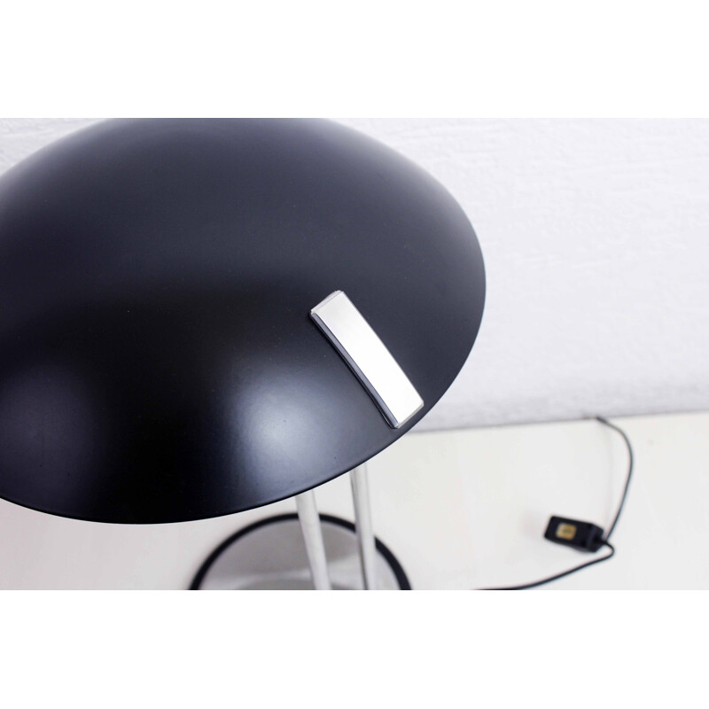 Aluminor vintage desk lamp in black lacquer, 1980