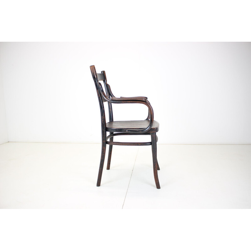 Vintage wood armchair Thonet, 1920s