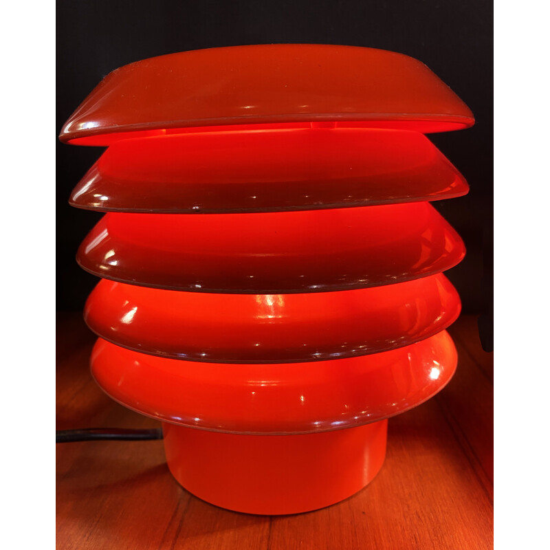 Pair of vintage lamps in stained bakelite by Elio Martinelli, Italy 1970