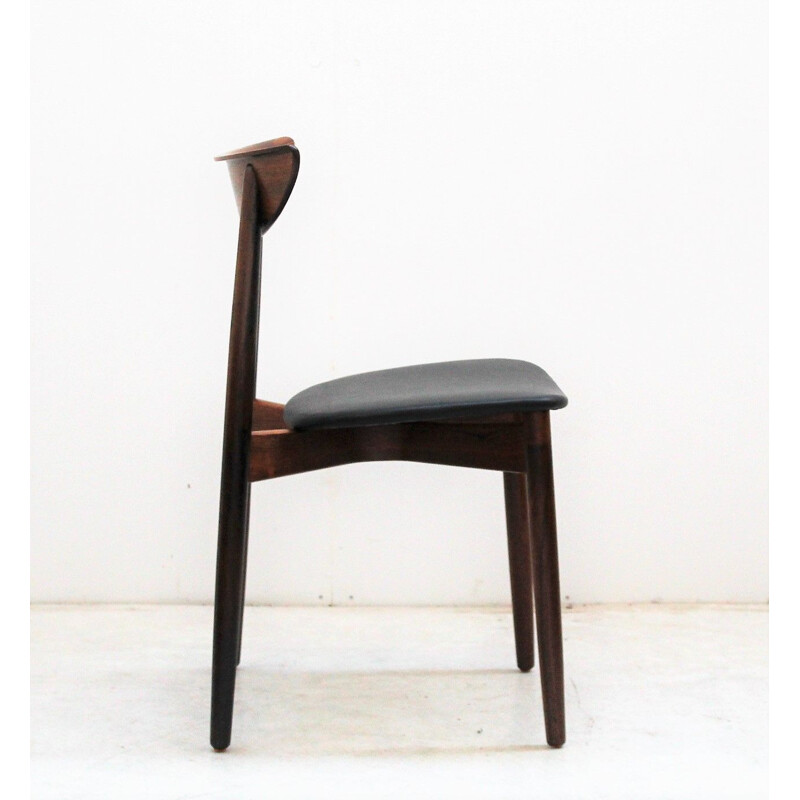 Set aus 6 skandinavischen Vintage-Stühlen aus Palisanderholz von Harry Ostergaard für Randers Mobelfabrik, 1957