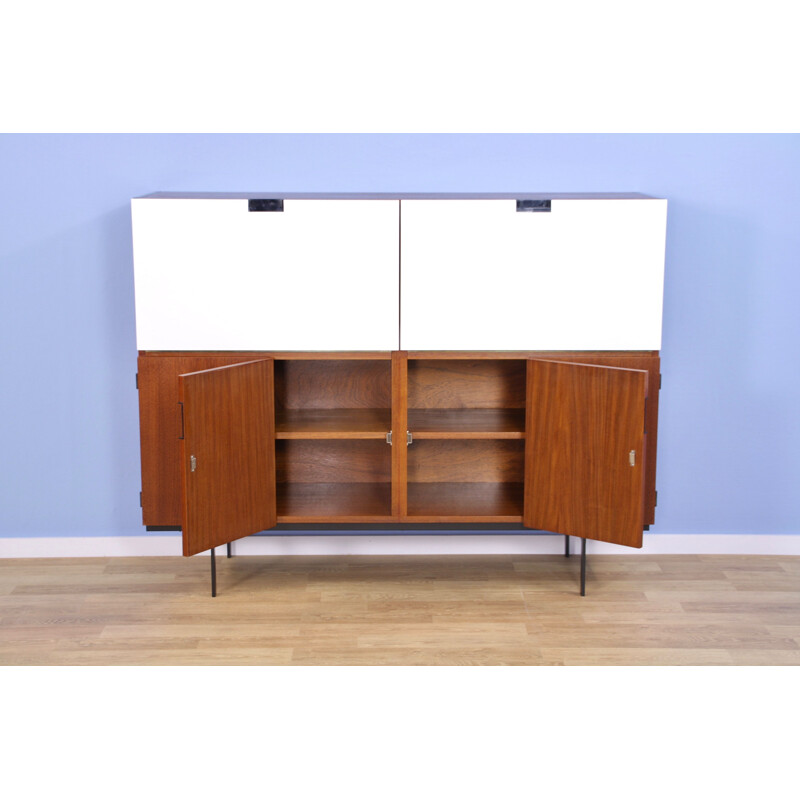 Dutch vintage teak highboard by Cees Braakman for Pastoe, 1950s