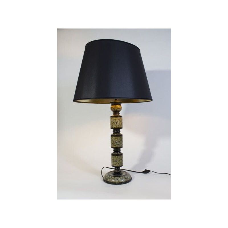 Lampe vintage en bois peint, 1930