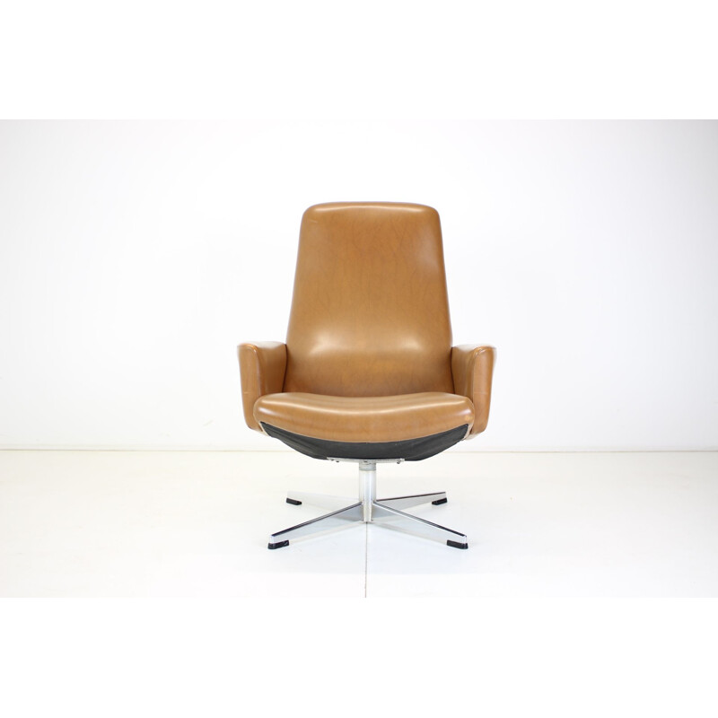 Scandinavische vintage draaifauteuil, 1960