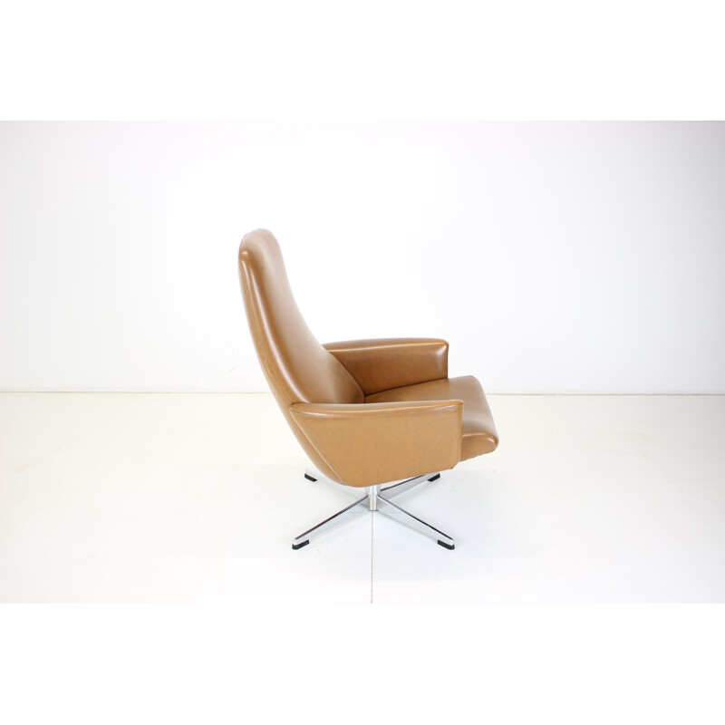 Scandinavische vintage draaifauteuil, 1960