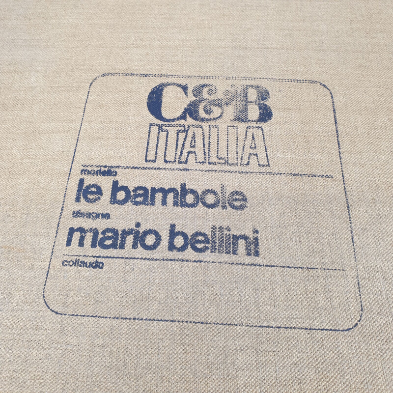 Fauteuil vintage "Le Bambole" par Mario Bellini pour B&B Italia, 1970