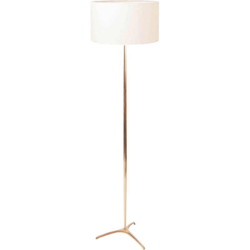 Vintage floor lamp on tripod base, Denmark 1960s