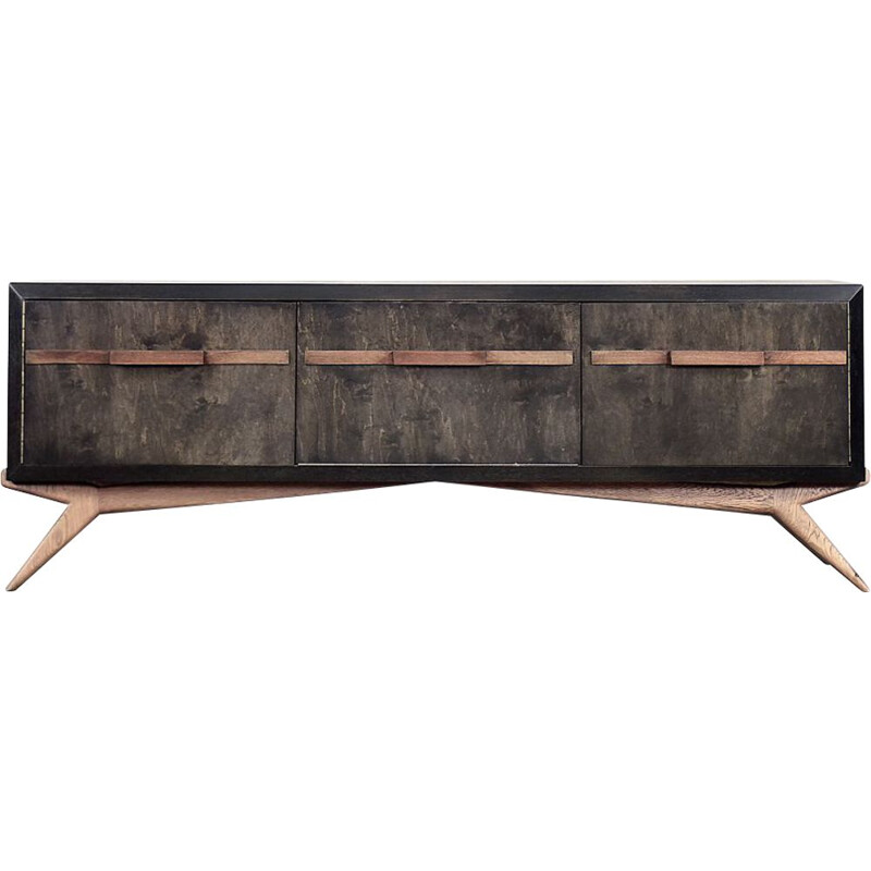 Credenza scandinava vintage in legno di betulla, 1960