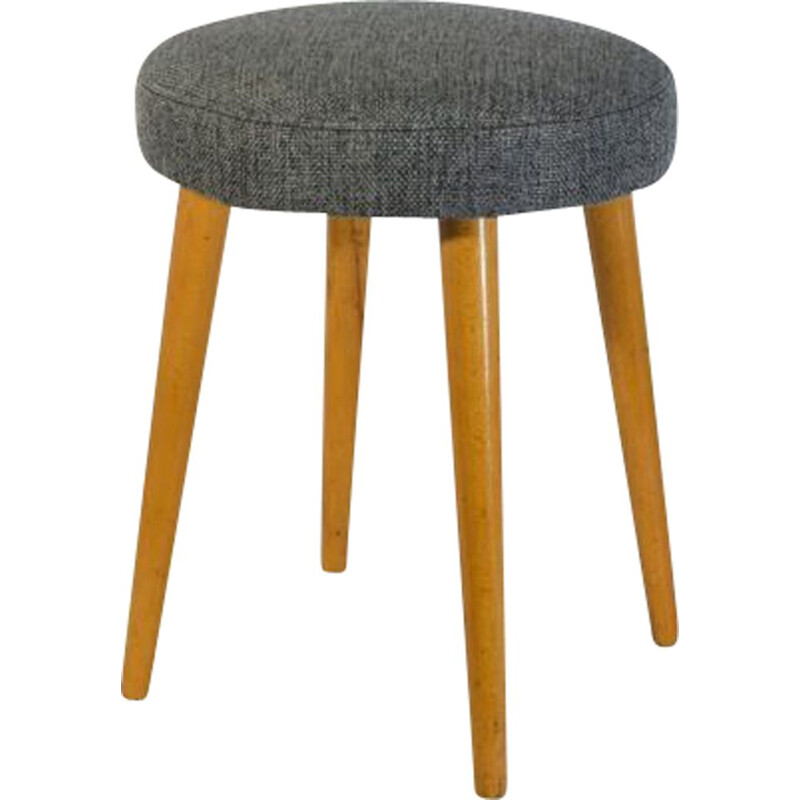 Vintage grey spring stool, 1950-1960