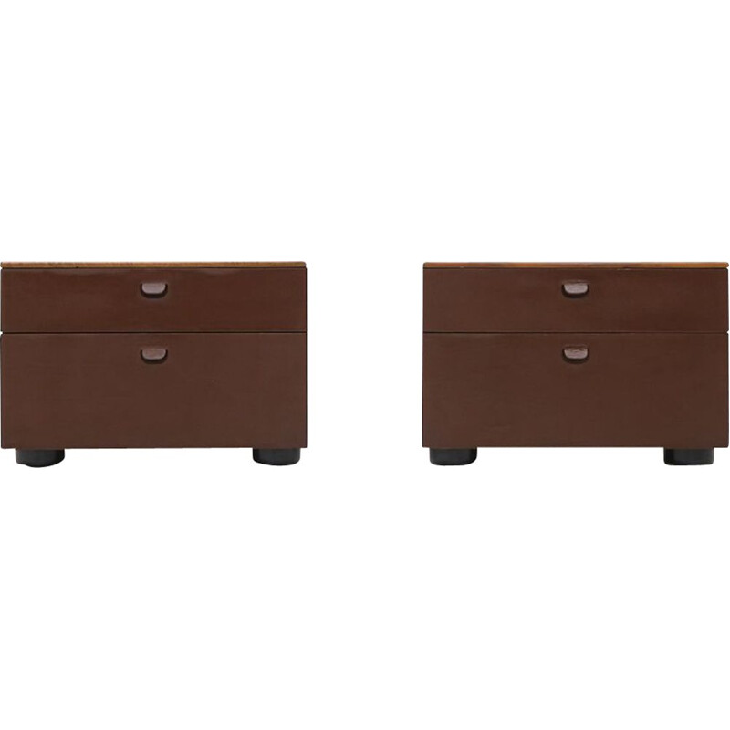 Pair of vintage "Boma" night stands by Luca Meda for Molteni, 1970s