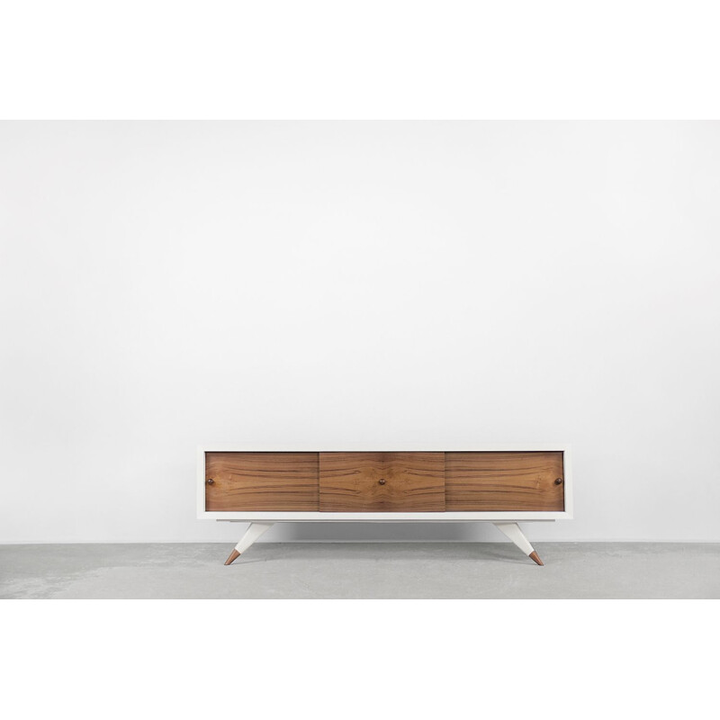 Vintage Scandinavian blond teak sideboard, 1970