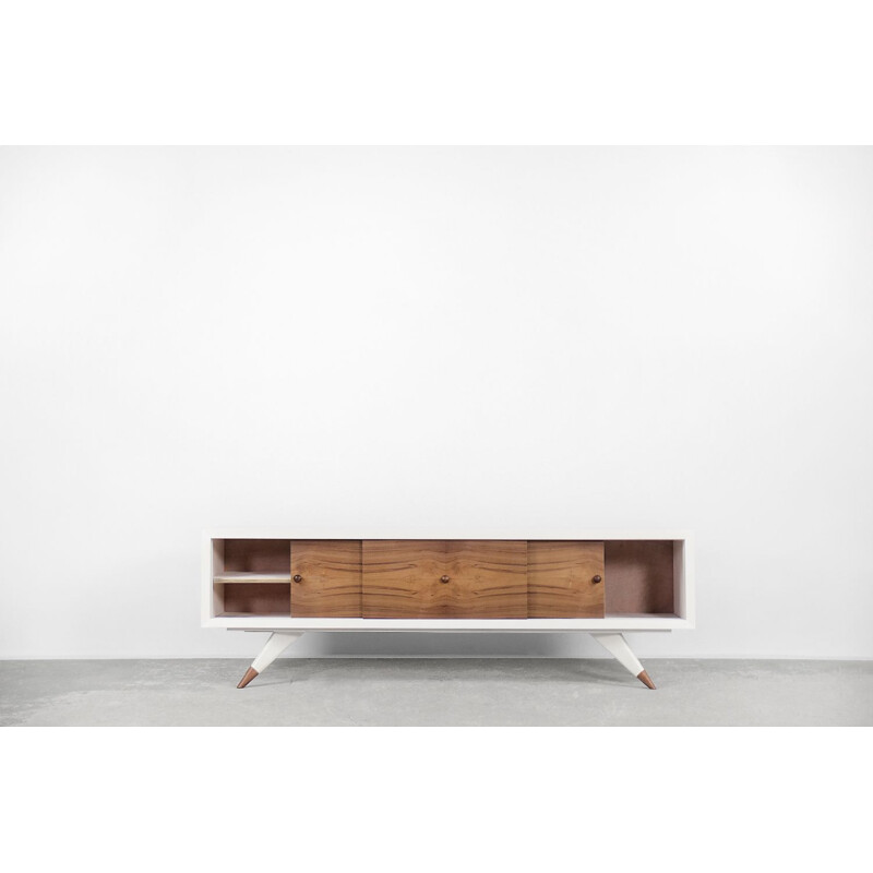 Vintage Scandinavian blond teak sideboard, 1970