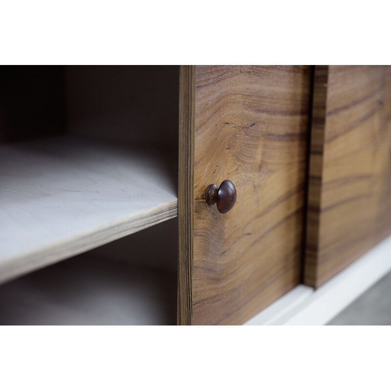 Vintage Scandinavian blond teak sideboard, 1970