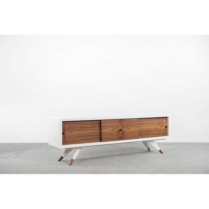 Vintage Scandinavian blond teak sideboard, 1970