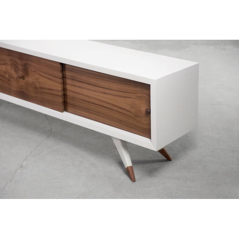 Vintage Scandinavian blond teak sideboard, 1970