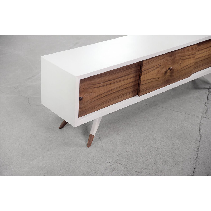 Vintage Scandinavian blond teak sideboard, 1970