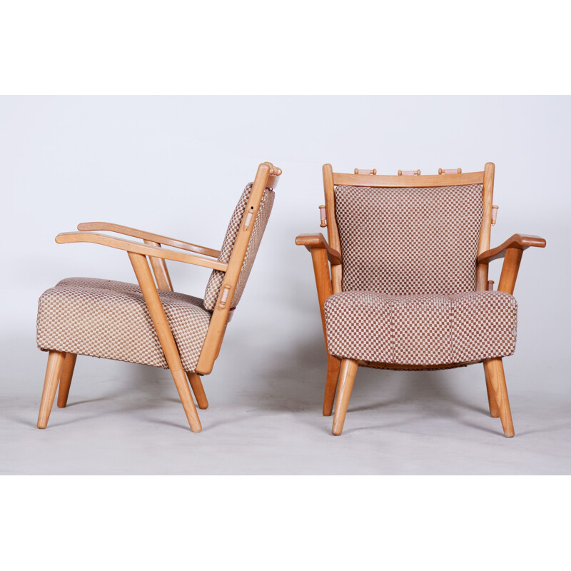 Paar vintage fauteuils van Úluv, 1950