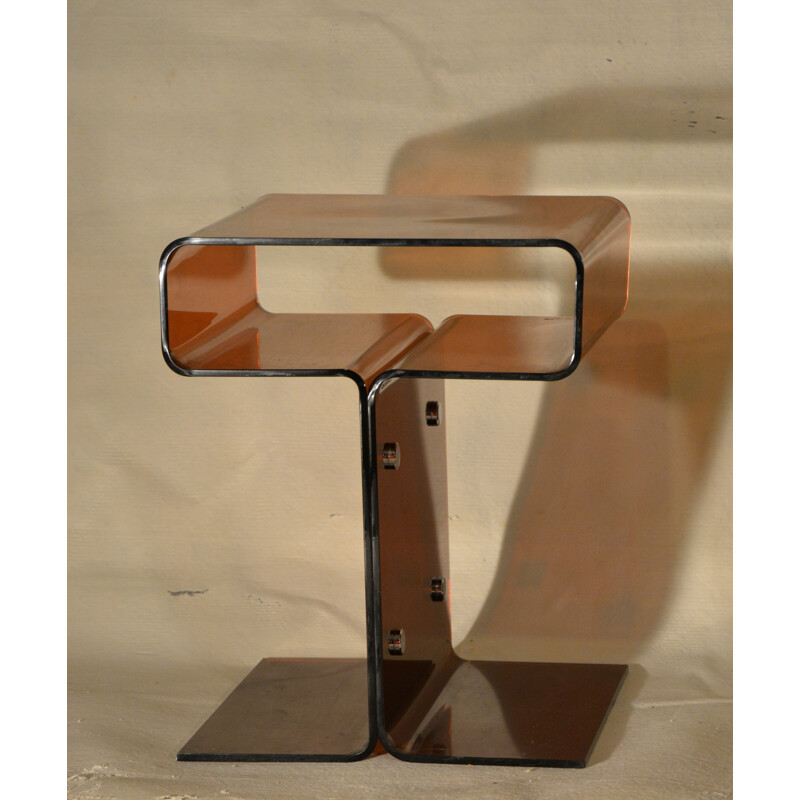 Pair of night stand in plexiglas - 1970s