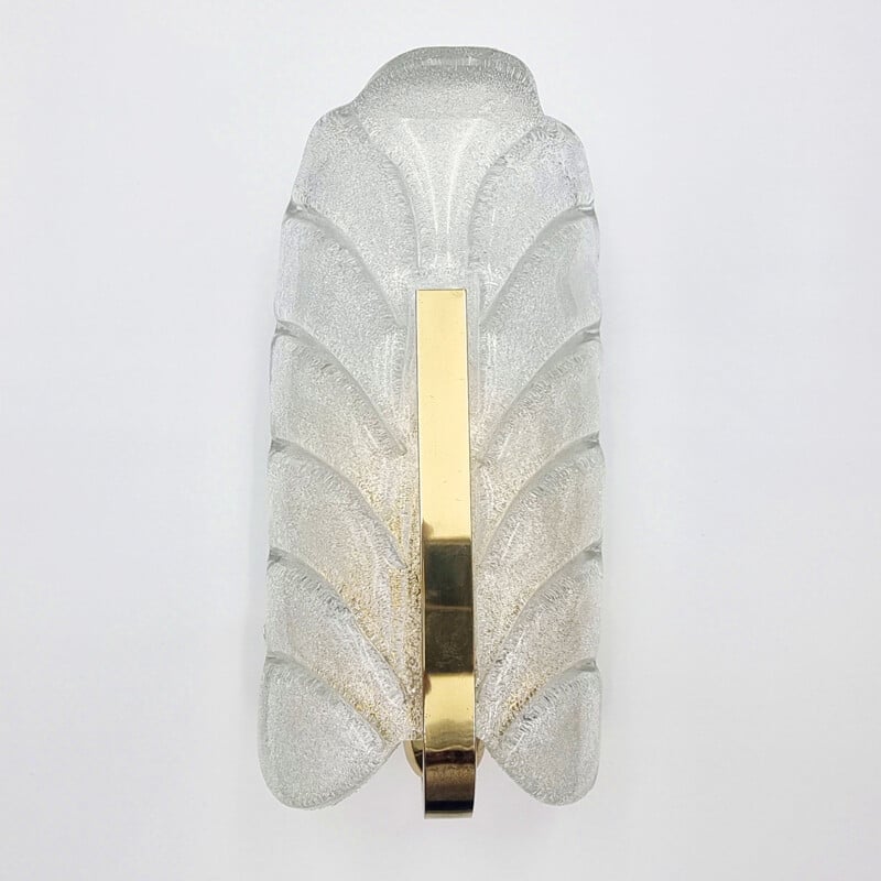 Vintage glass wall lamp by Carl Fagerlund for Jsb, 1960s