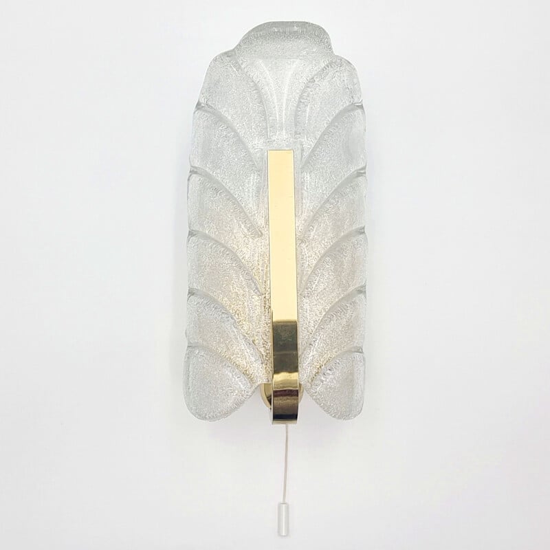 Vintage glass wall lamp by Carl Fagerlund for Jsb, 1960s