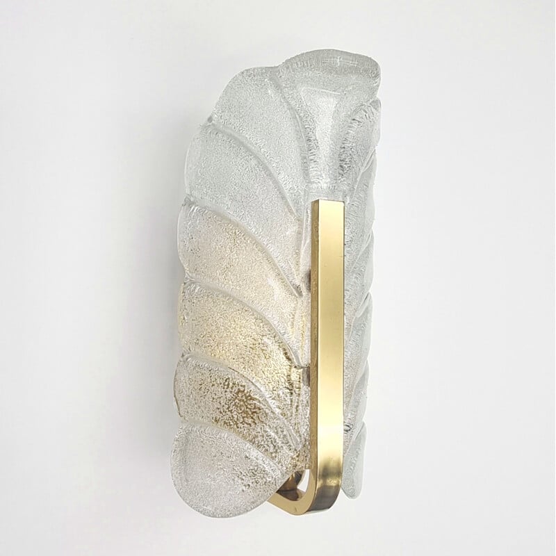 Vintage glass wall lamp by Carl Fagerlund for Jsb, 1960s