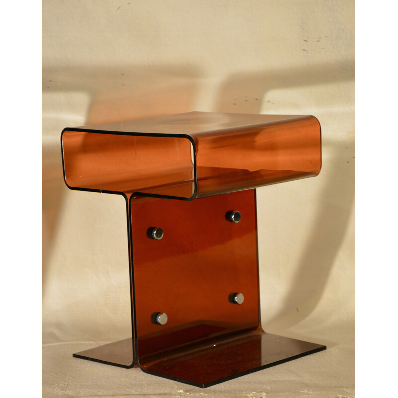 Pair of night stand in plexiglas - 1970s